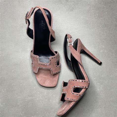 hermes holy 105 sandal|Holy 105 Suede Slingback Sandals .